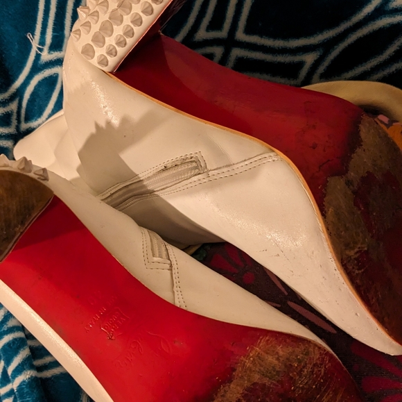 Christian Louboutin white ankle boots - Picture 3 of 9